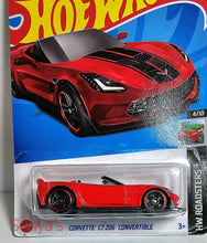 Load image into Gallery viewer, Hot Wheels Red Corvette C7 Z06 Convertible 2023