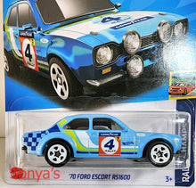 Load image into Gallery viewer, Hot Wheels Blue 70 Ford Escort RS1600 2022