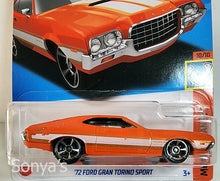 Load image into Gallery viewer, Hot Wheels Orange 72 Ford Gran Torino Sport 2022