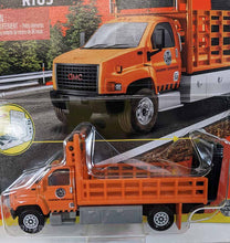 Load image into Gallery viewer, Matchbox Real Working Rigs Orange GMC 3500 Attenuator Truck 2022