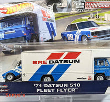 Load image into Gallery viewer, Hot Wheels Premium TT 71 Datsun 510 Fleet Flyer 2019