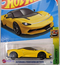 Load image into Gallery viewer, Hot Wheels Yellow Automobili Pininfarina Battista 2022