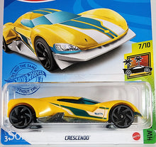 Load image into Gallery viewer, Hot Wheels Yellow Crescendo 2022