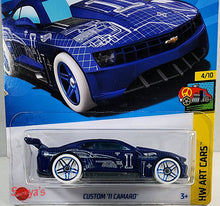 Load image into Gallery viewer, Hot Wheels Blue Custom 11 Camaro 2023
