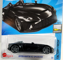 Load image into Gallery viewer, Hot Wheels Black Aston Martin V12 Speedster 2022

