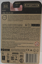 Load image into Gallery viewer, Matchbox Blue 1986 Volvo 240 2023
