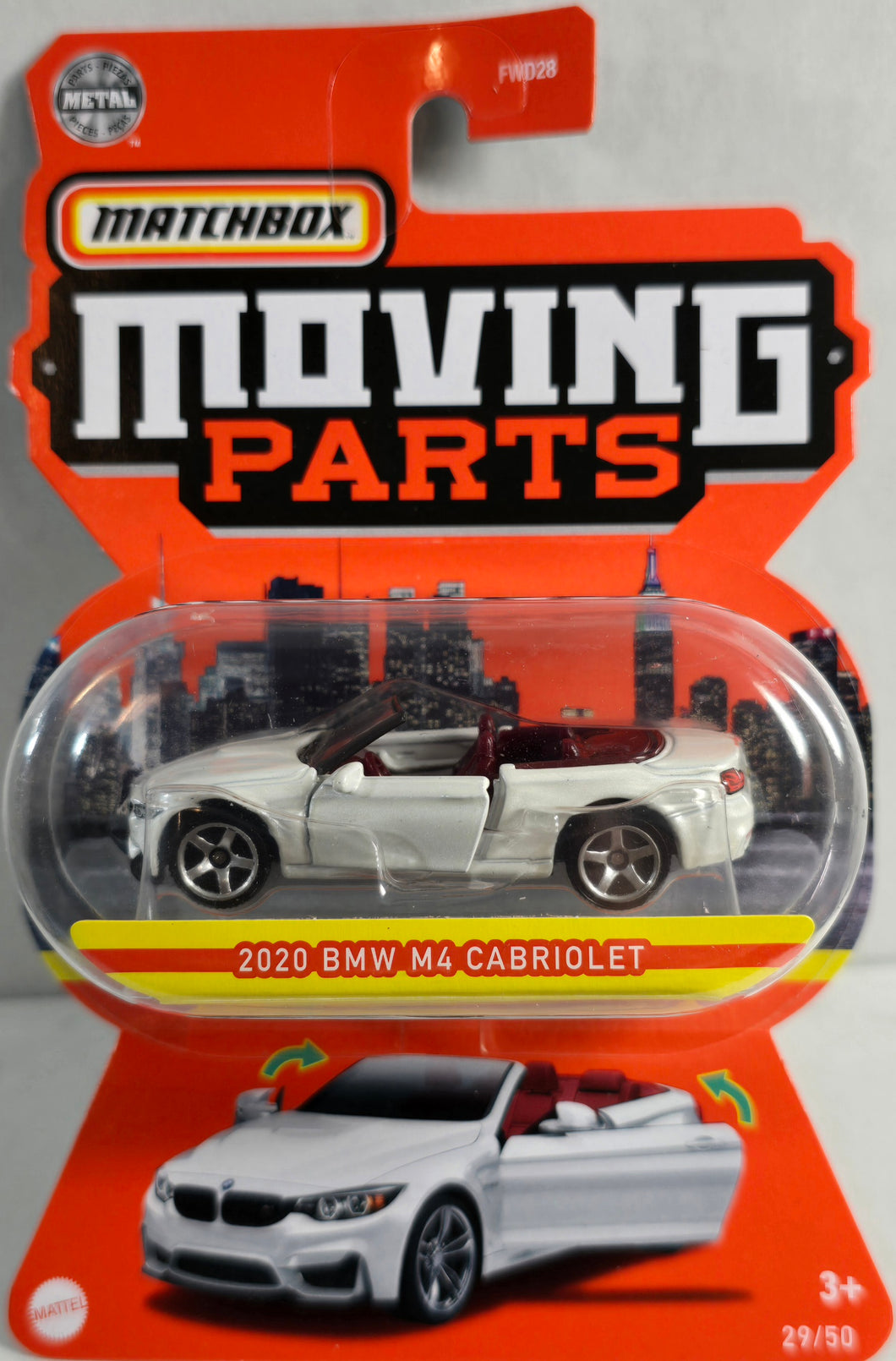 Matchbox Moving Parts 2020 BMW M4 Cabriolet
