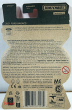 Load image into Gallery viewer, Matchbox Moving Parts Blue 2021 Ford Bronco 2023
