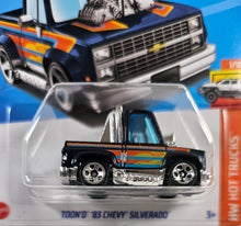 Load image into Gallery viewer, Hot Wheels Toon&#39;d Dark Blue 83 Chevy Silverado 2023
