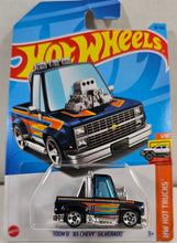 Load image into Gallery viewer, Hot Wheels Toon&#39;d Dark Blue 83 Chevy Silverado 2023

