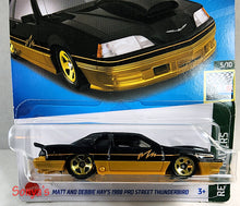 Load image into Gallery viewer, Hot Wheels Black Matt and Debbie Hay&#39;s 1988 Pro Street Thunderbird 2023

