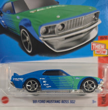 Load image into Gallery viewer, Hot Wheels Blue 69 Ford Mustang Boss 302 2023

