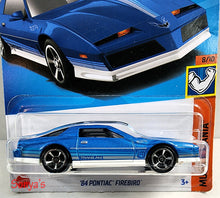 Load image into Gallery viewer, Hot Wheels Blue 84 Pontiac Firebird 2023
