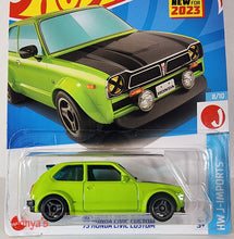 Load image into Gallery viewer, Hot Wheels Green 73 Honda Civic Custom 2023
