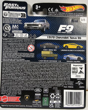Load image into Gallery viewer, Hot Wheels Silver 1970 Chevrolet Nova SS Fast &amp; Furious Premium 2023
