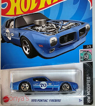 Load image into Gallery viewer, Hot Wheels Blue 1970 Pontiac Firebird 2023
