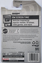 Load image into Gallery viewer, Hot Wheels Snoopy Screen Time 2023
