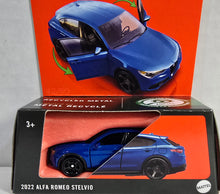 Load image into Gallery viewer, Matchbox Moving Parts Blue 2022 alfa Romeo Stelvio 2025
