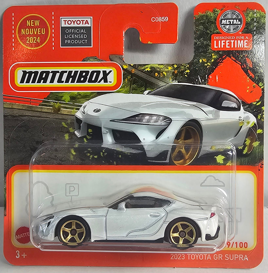 Matchbox 2023 Toyota GR Supra Short card
