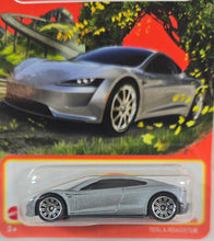 Load image into Gallery viewer, Matchbox Silver Tesla Roadster 2023
