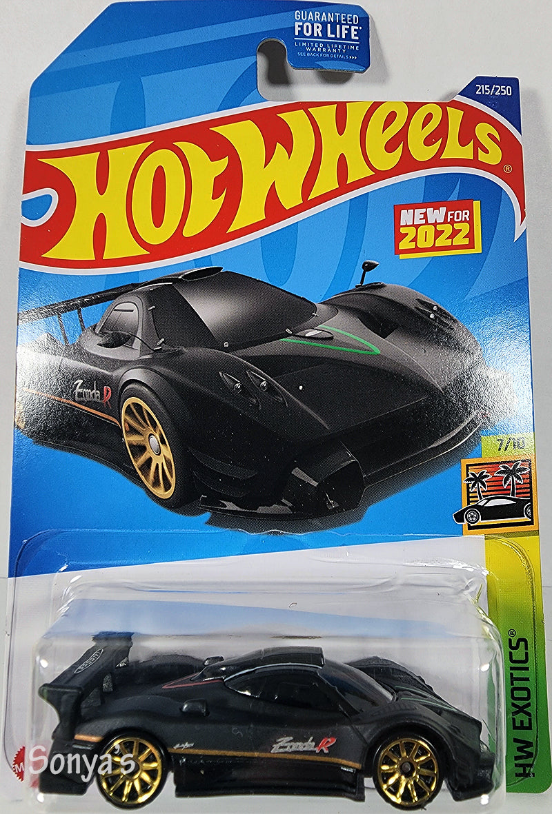 Hot Wheels Black Pagani Zonda R 2022