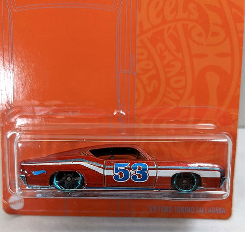 Hot Wheels 69 Ford Torino Talladega closeup