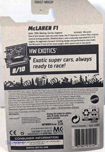 Load image into Gallery viewer, Hot wheels Silver McLaren F1  2021
