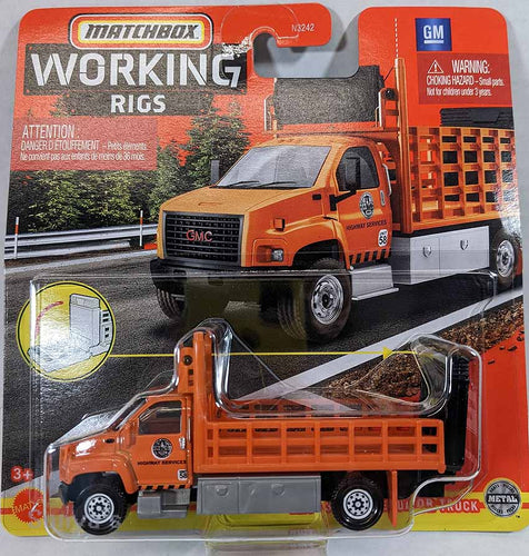 Matchbox Working Rigs GMC 3500 Attenuator Truck