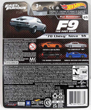 Load image into Gallery viewer, Hot Wheels Premium Silver 70 Chevy Nova SS 2021 Fast Superstars
