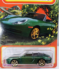 Load image into Gallery viewer, Matchbox Green Porsche 911 Carrera Cabriolet 2022
