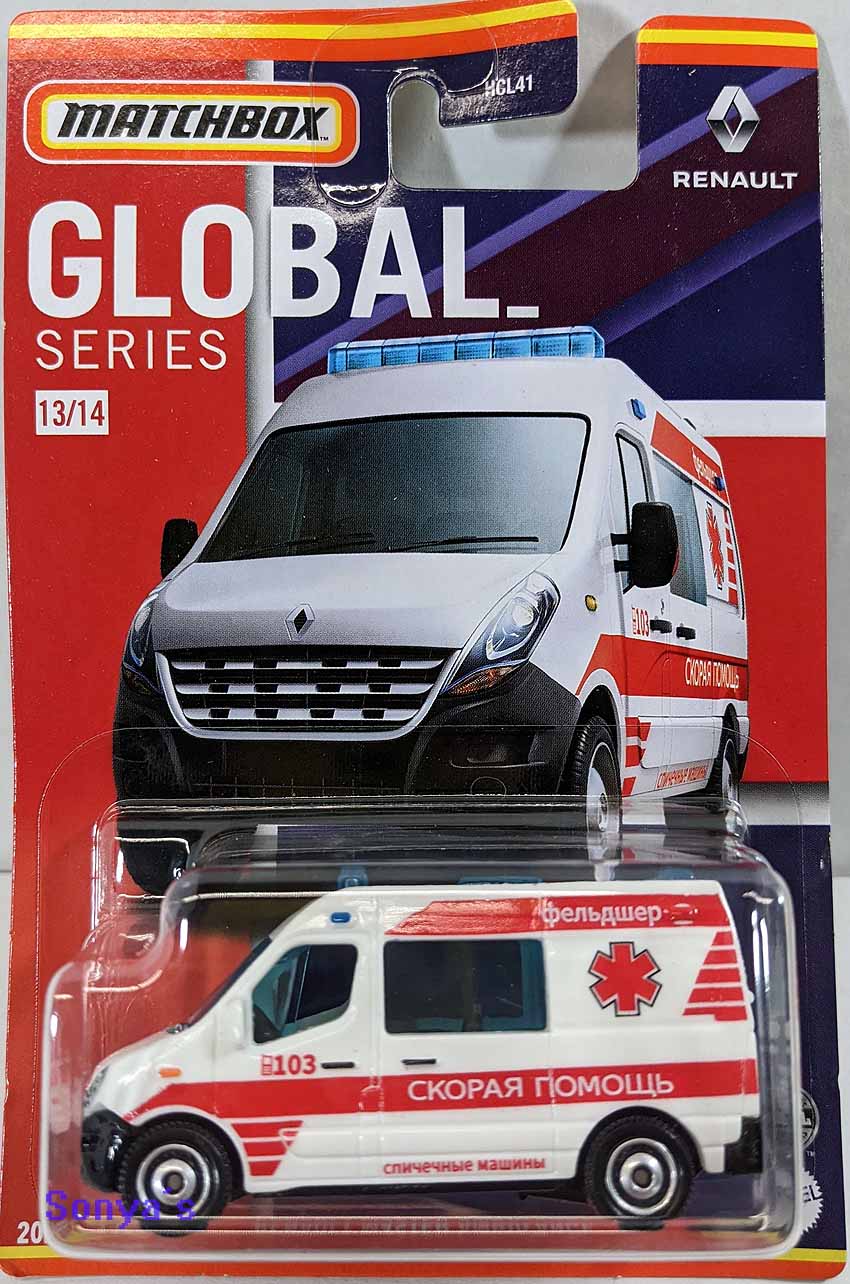 Matchbox Global  Renault Master Ambulance Russia