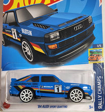 Load image into Gallery viewer, Hot Wheels 84 Audi Sport Quattro
